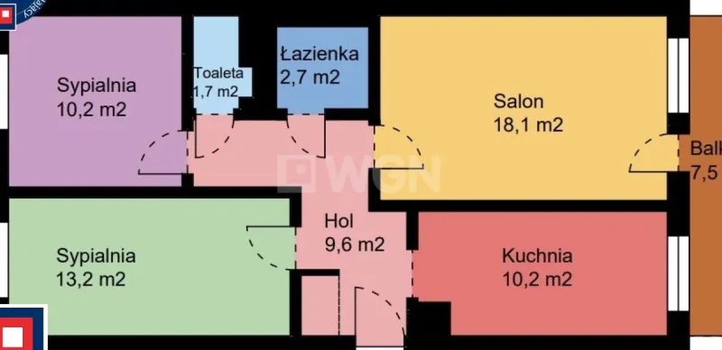 Mieszkanie na  sprzedaż Tychy - Mieszkanie na sprzedaż Tychy - ul. Legionów Polskich.