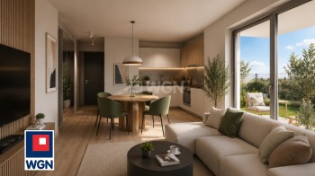 Mieszkanie na  sprzedaż Wrocław - Nowoczesny apartament 2-pokojowy - 41 m2 - z ogródkiem i wyjątkowym widokiem na Odrę oraz tereny zielone - nowa inwestycja we Wrocławiu.