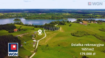 Grunt rekreacyjny/p.o.d. na  sprzedaż Małe Olecko - Działka rekreacyjna budowlana nad jeziorem Małe Olecko