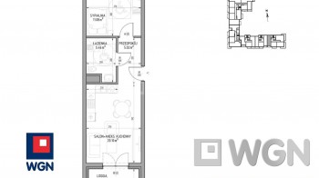 Mieszkanie na  sprzedaż Lublin - Mieszkanie 41,77 m2 z loggią, Wrotków, Lublin