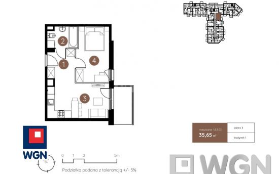 Mieszkanie na sprzedaż w bloku Lublin, Wrotków